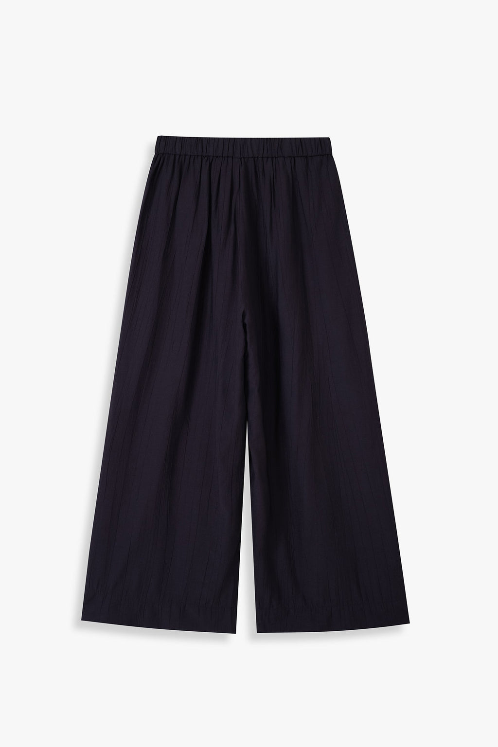 Wide Leg Trousers With Elasticated Waist