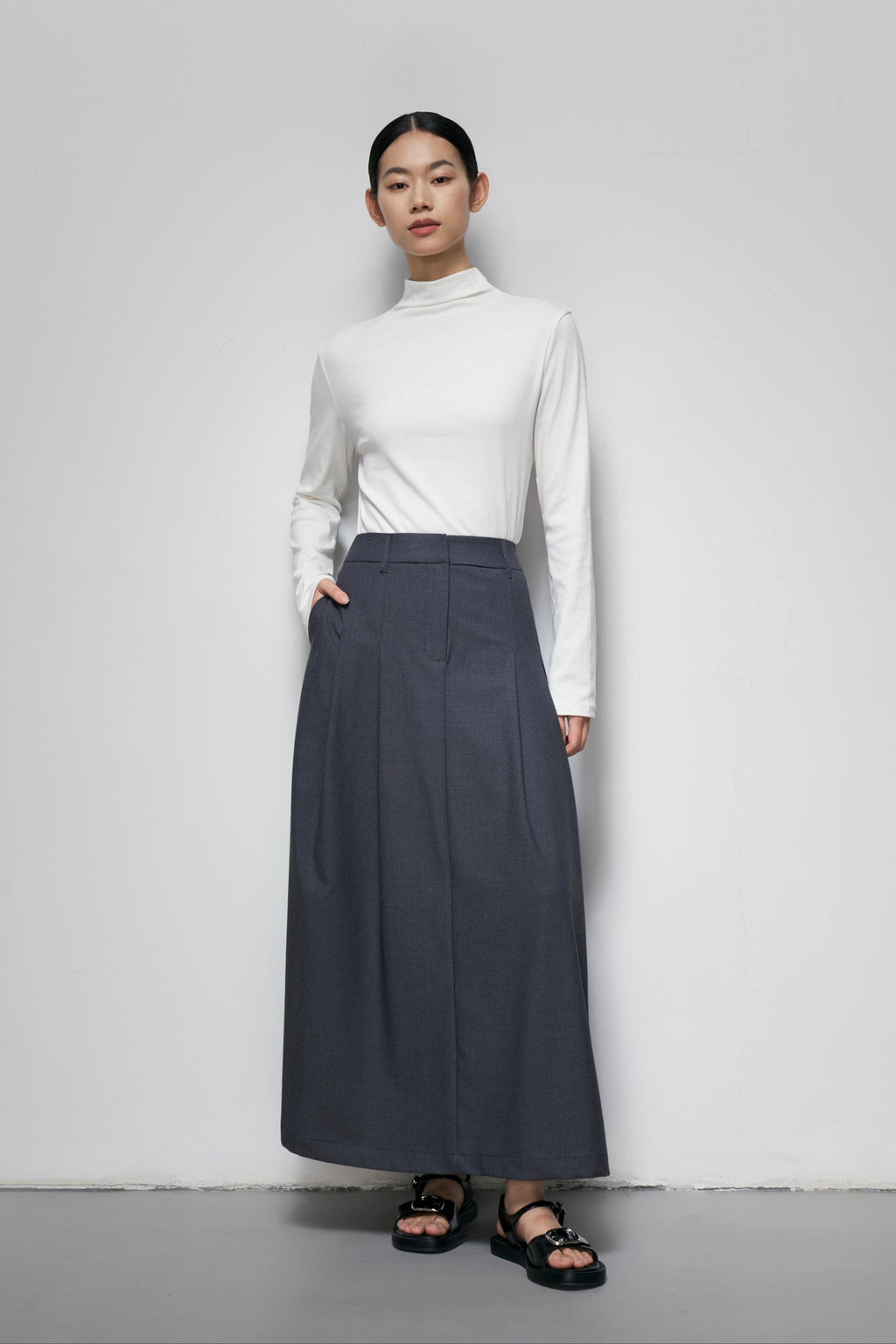 Tailored A-Line Skirt