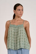 Green Boho Top