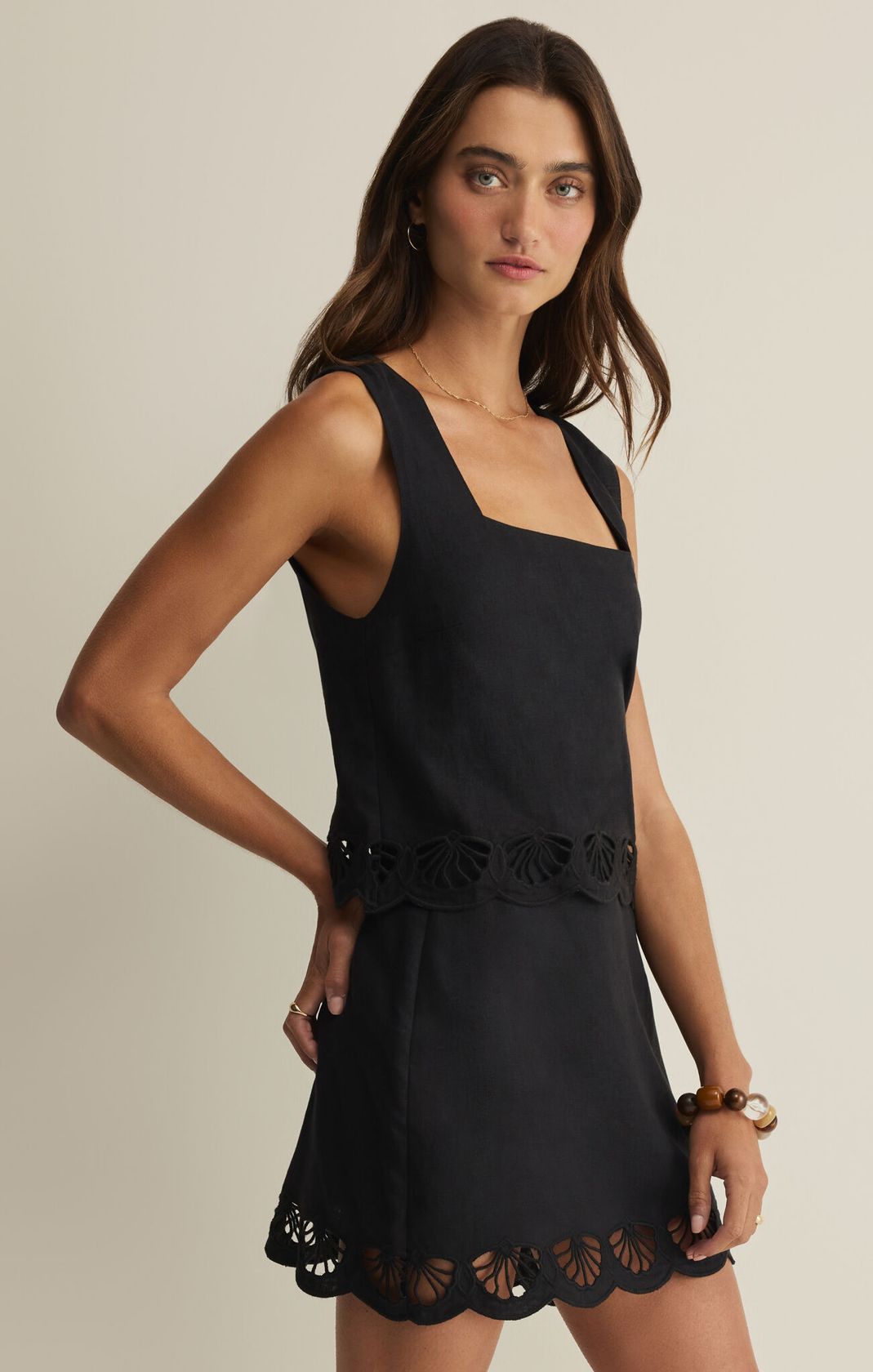 Z Supply Charlene Embroidery Top