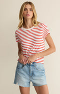 Z Supply Junie Striped Tee Lychee