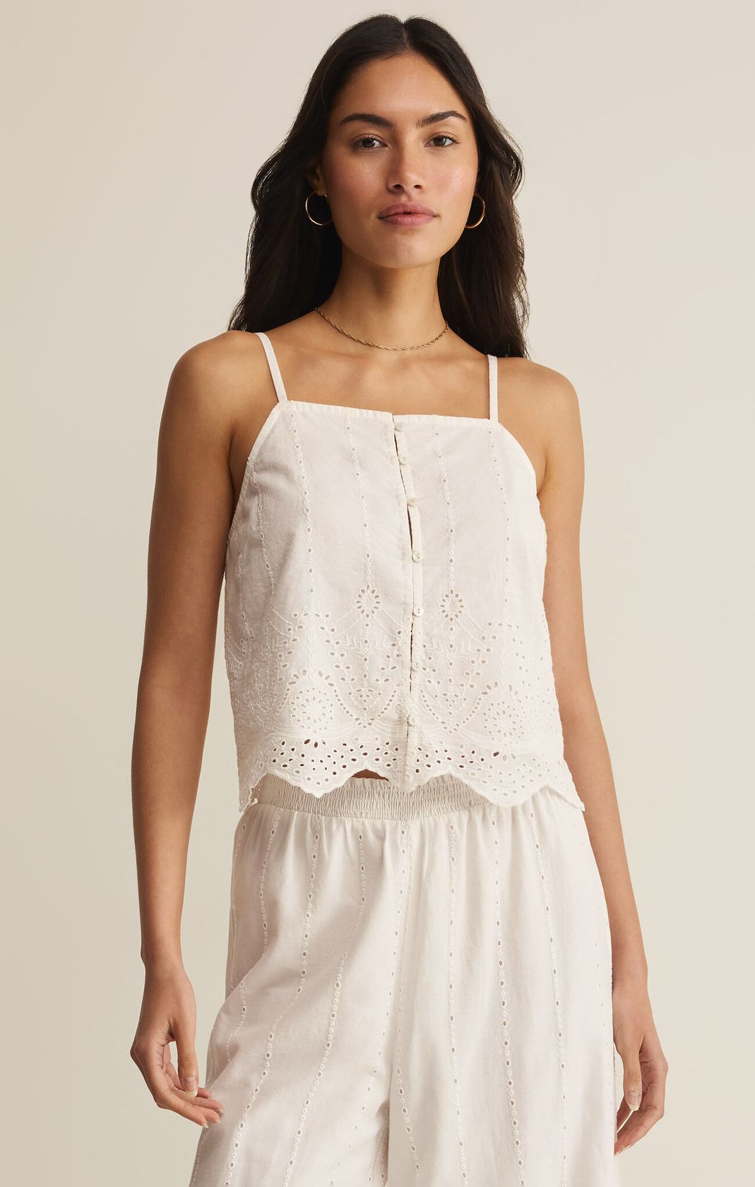 Z Supply Sea Esta Embroidered Top