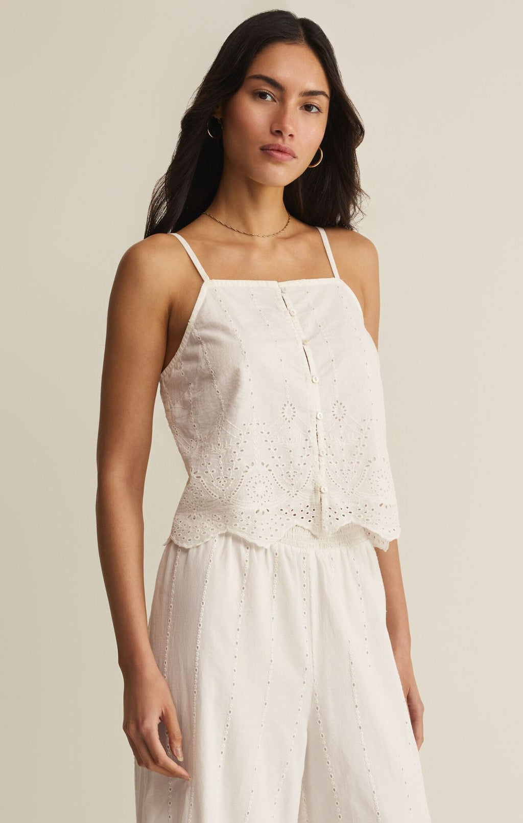 Z Supply Sea Esta Embroidered Top