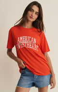 Z Supply Sweetheart Boyfriend Tee: Lychee